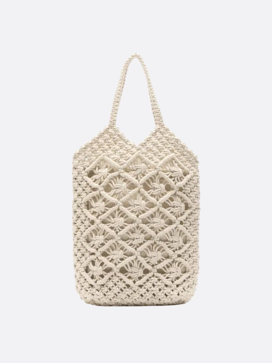 sac macrame blanc