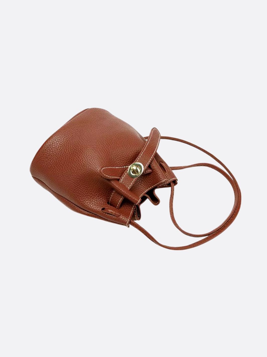 Small bucket bag with shoulder strap