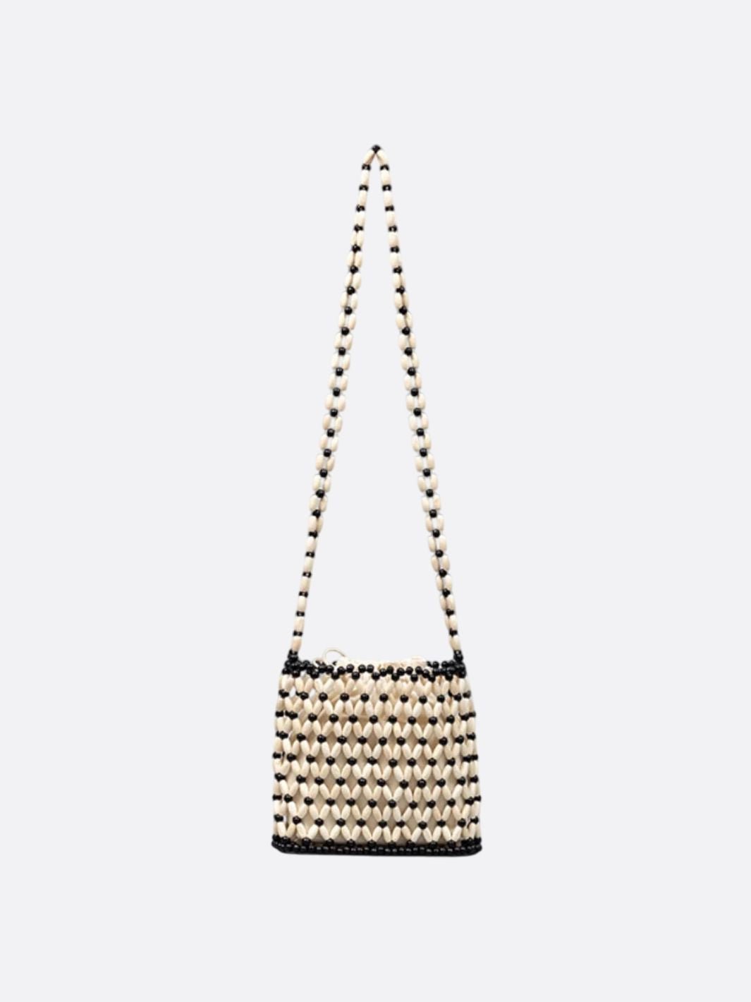 sac perle noir et blanc