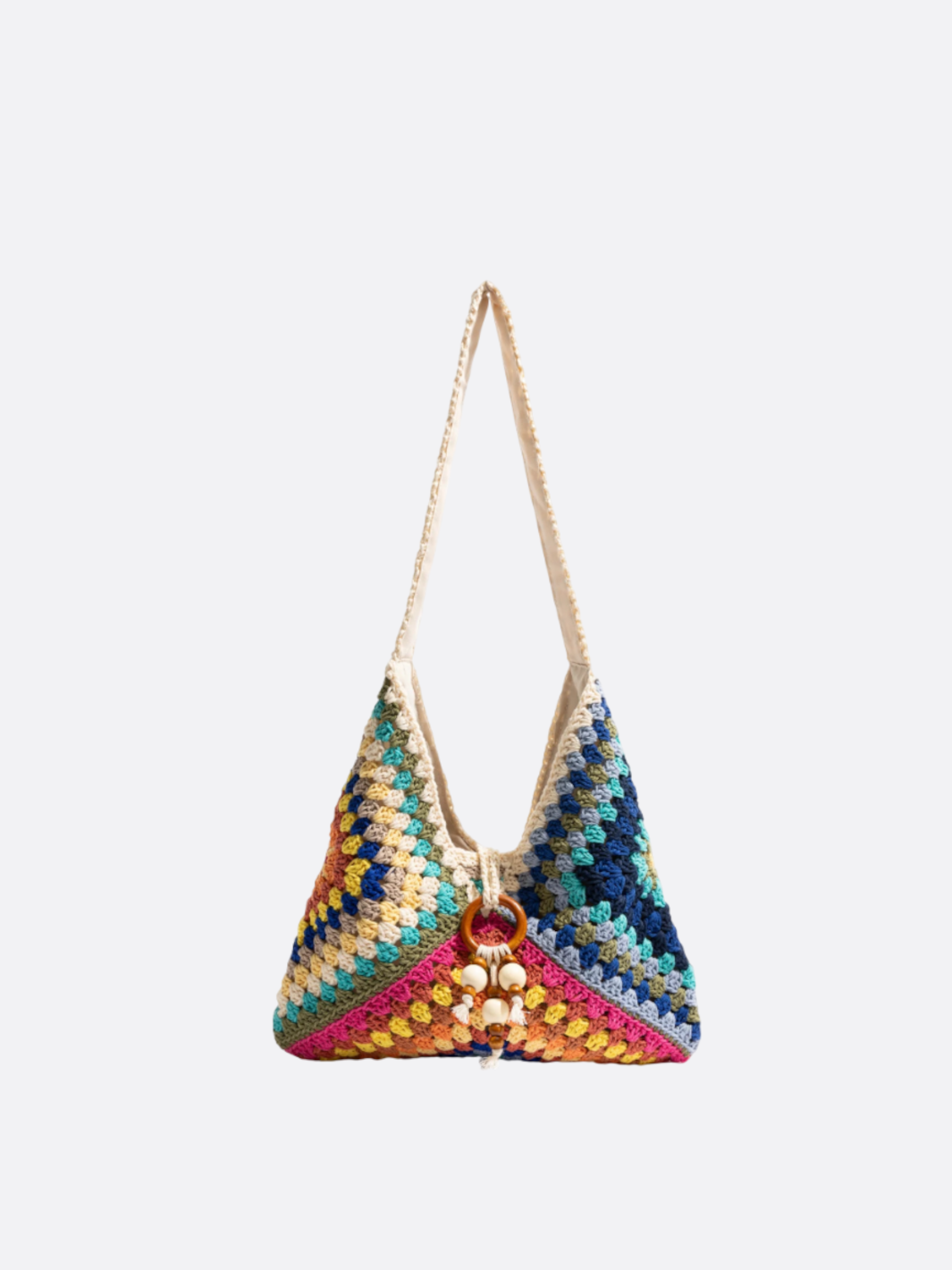 sac crochet fourre-tout multicolore