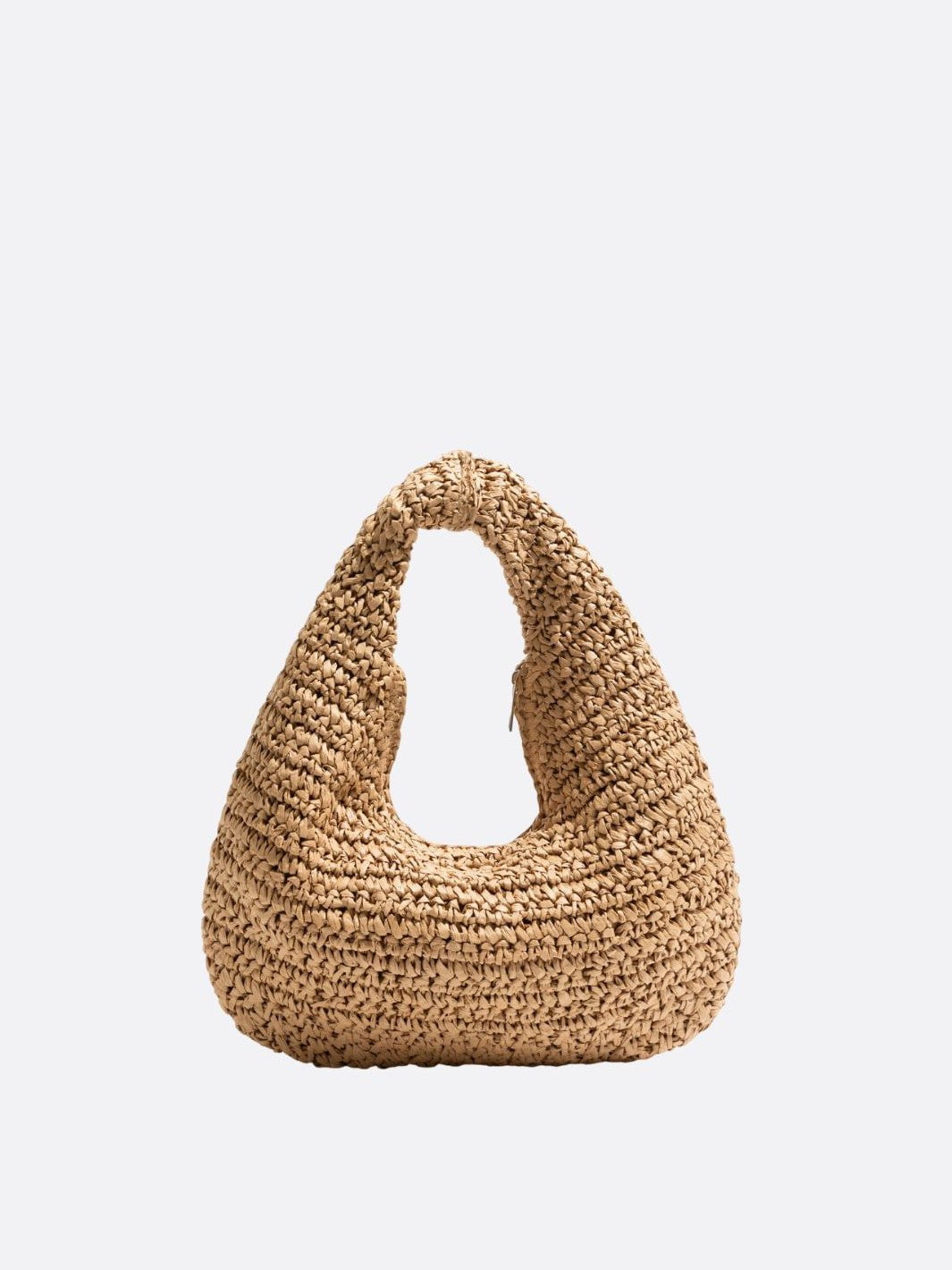 sac paille marron clair