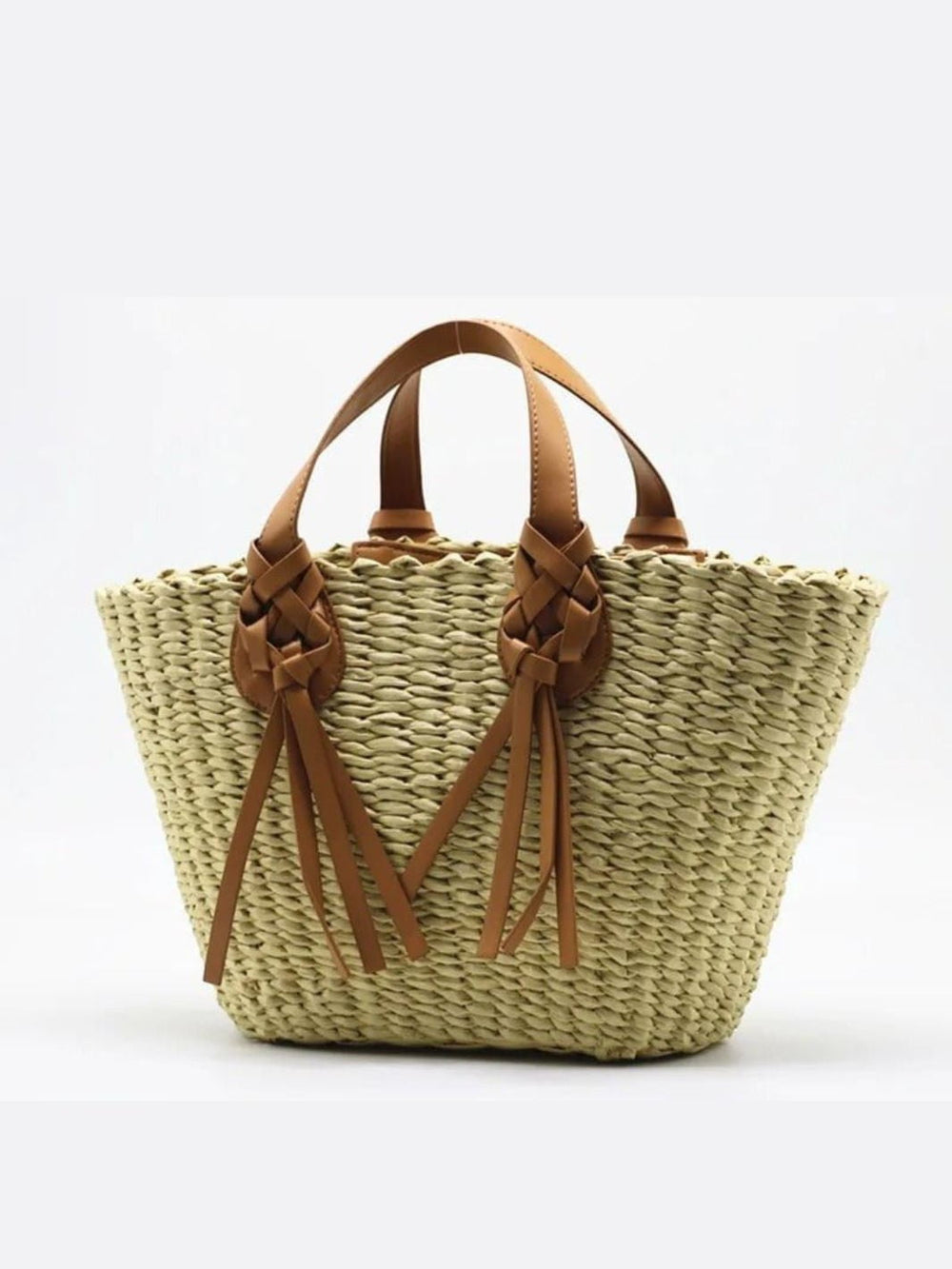 sac osier et cuir femme