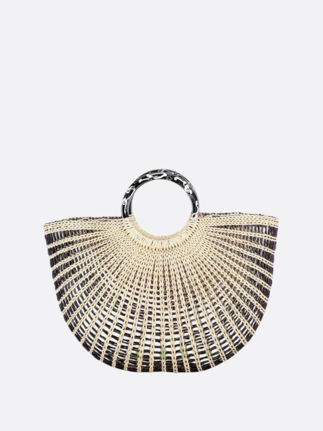 Sac panier noir et blanc
